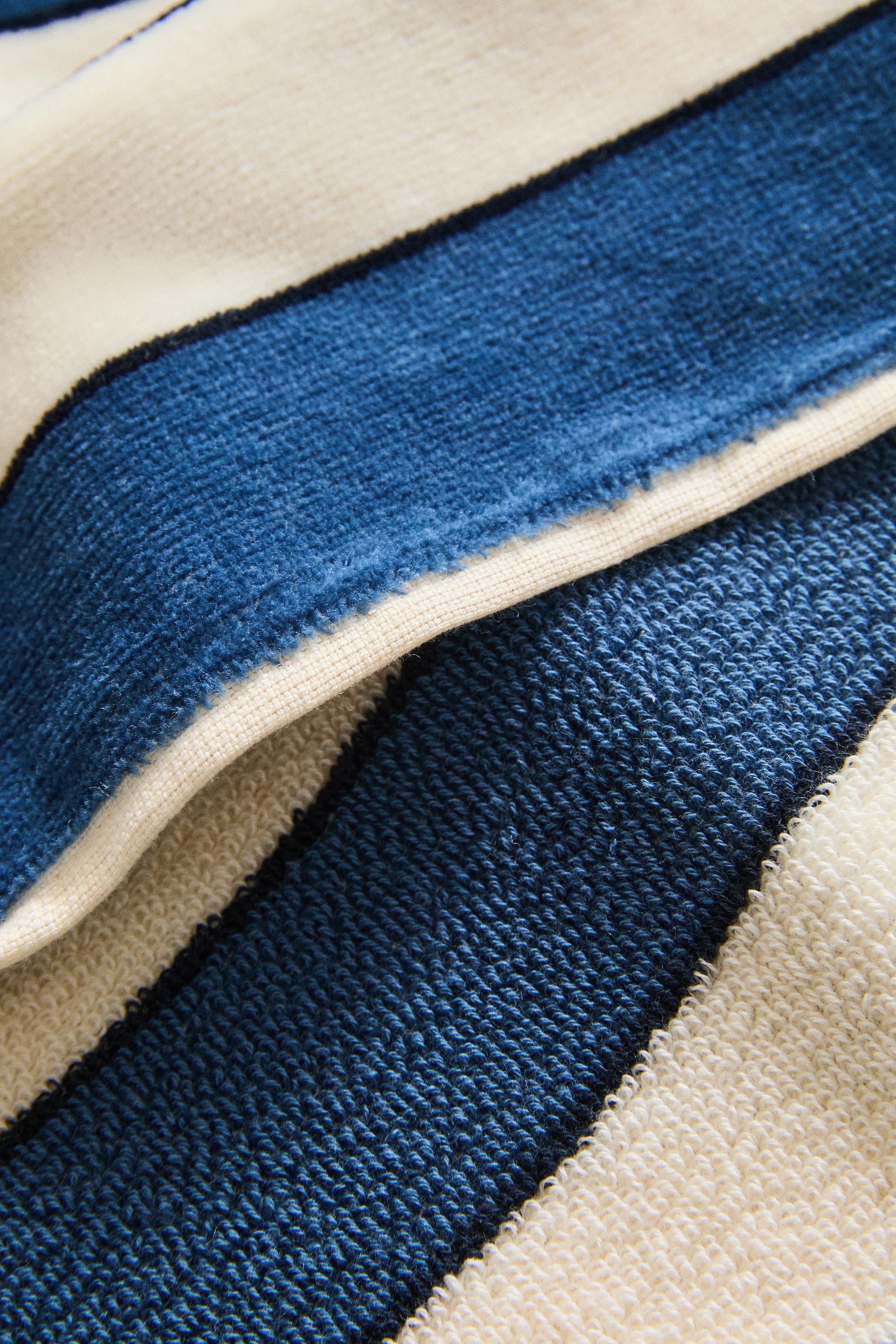 STRIPED VELOUR BEACH TOWEL